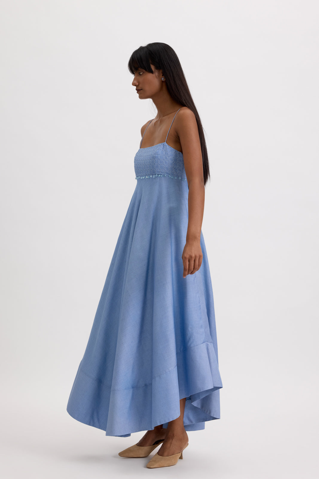 STRAPY MIDI DRESS