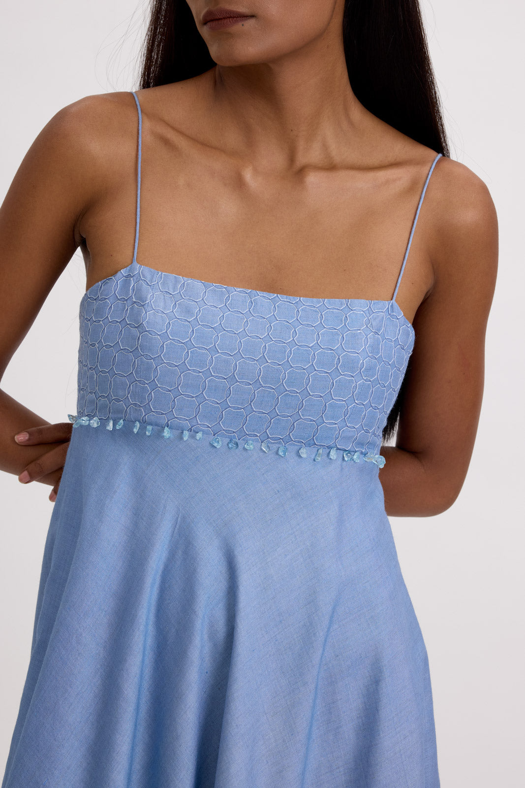 STRAPY MIDI DRESS
