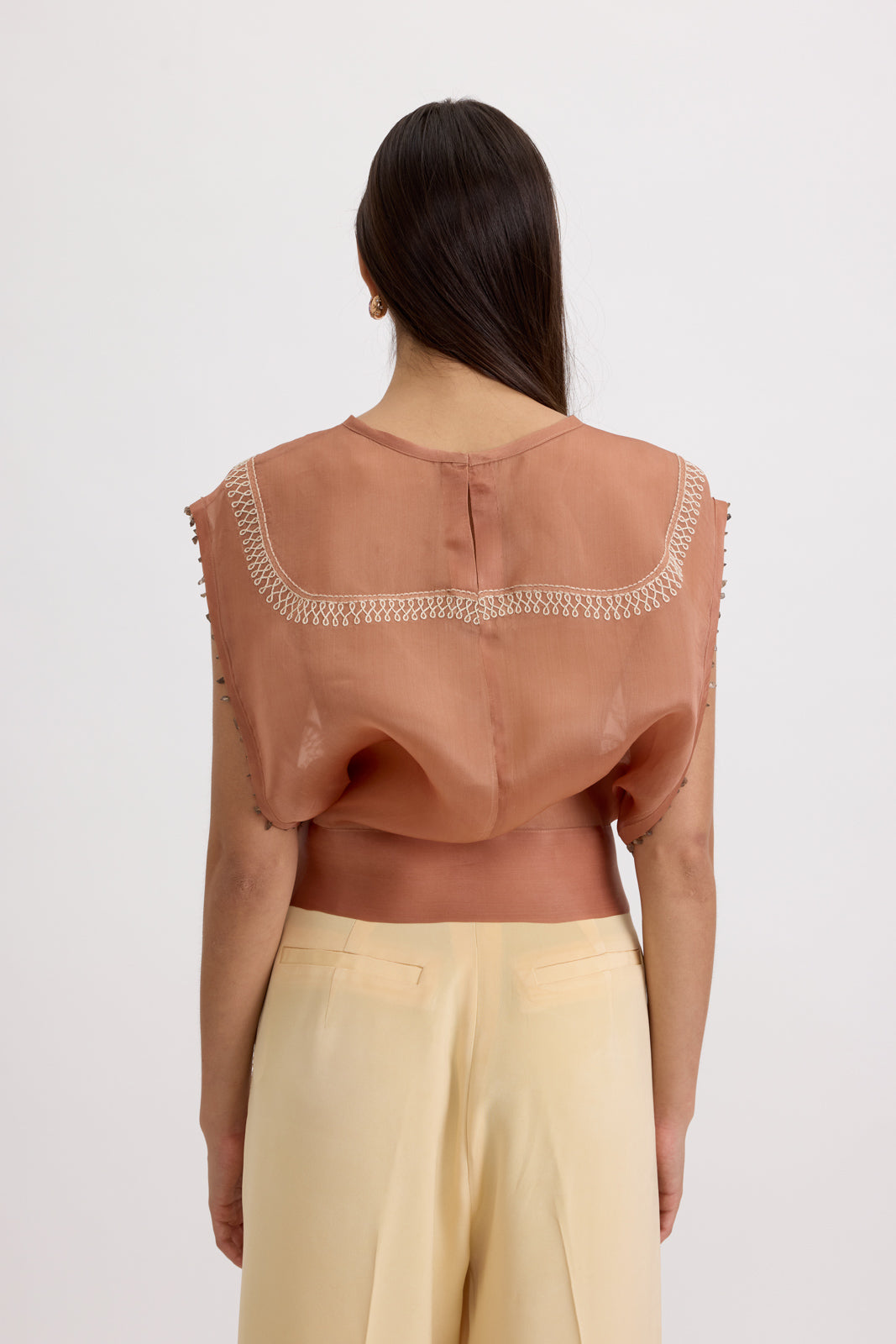 XXL OVER-LAYER TOP - TRUE BROWN