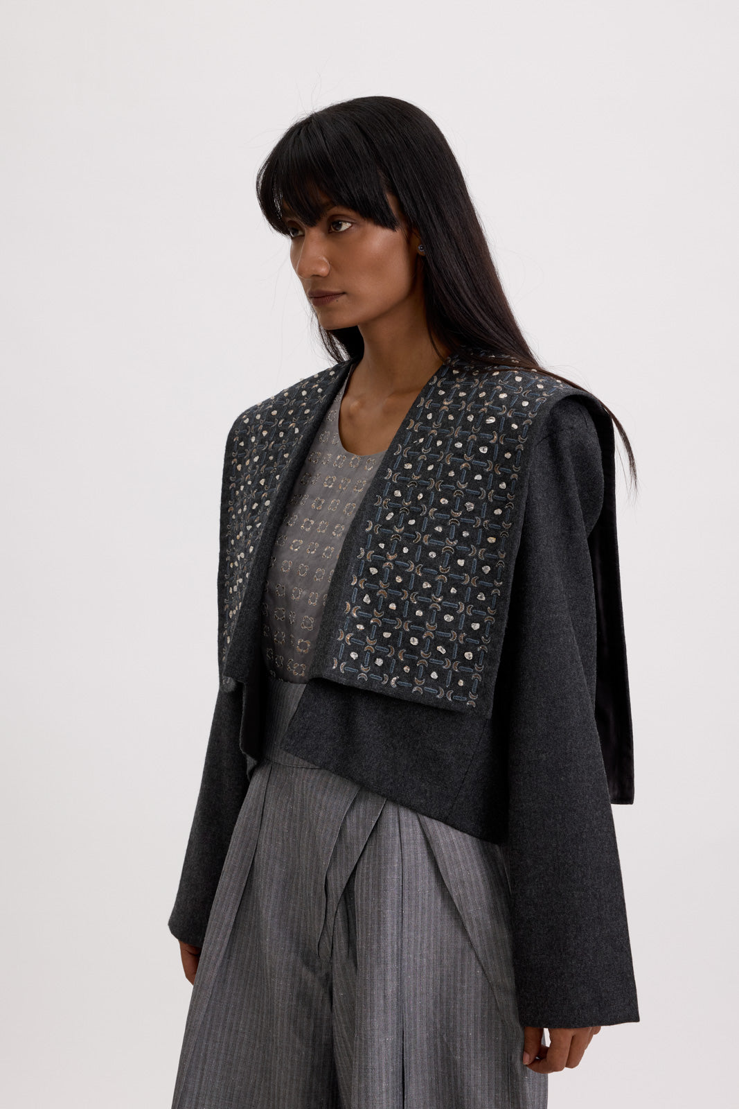 VICTORY WOOL JACKET - ASH