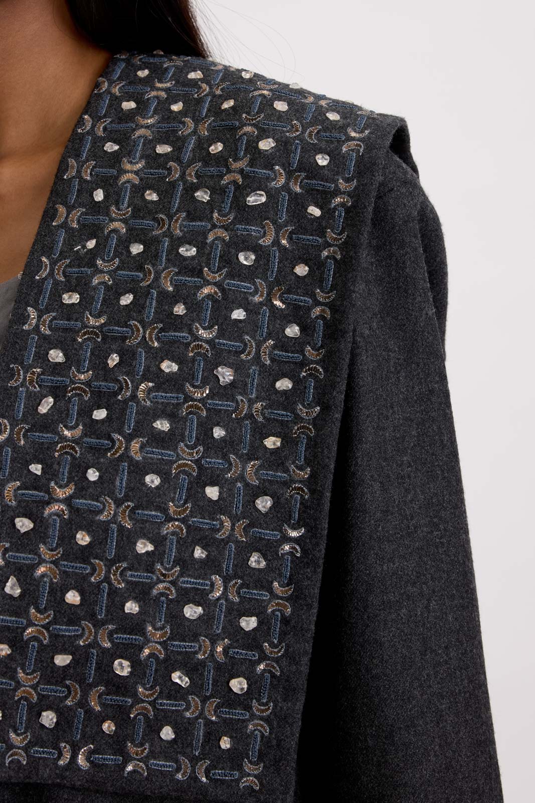 VICTORY WOOL JACKET - ASH