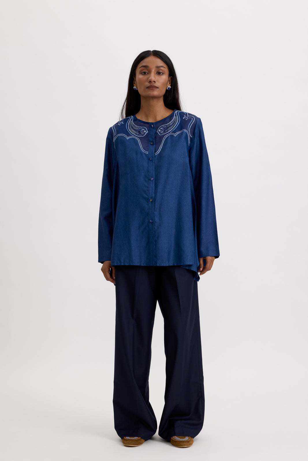 LAZULI BLOUSE - MIDNIGHT BLUE