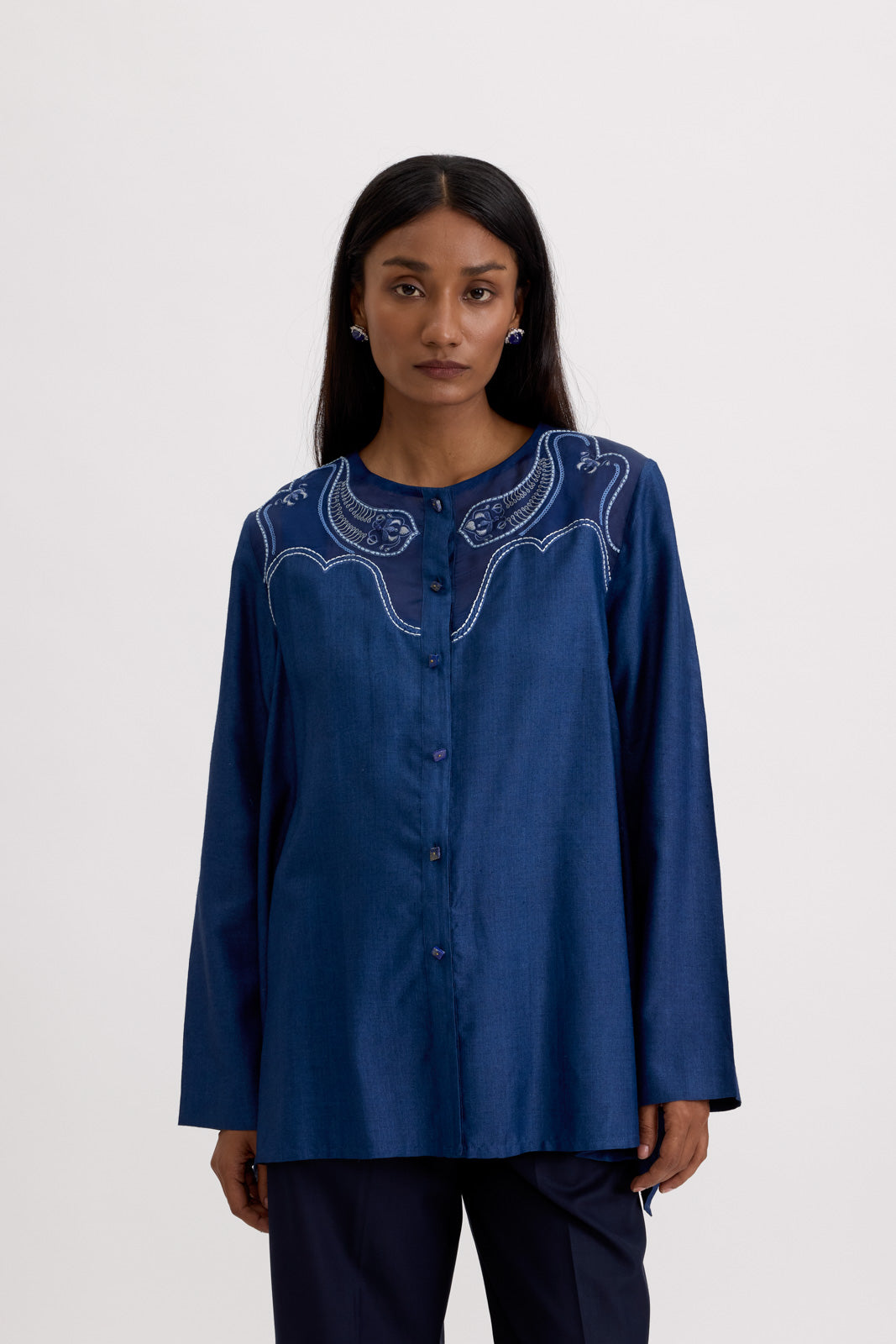 LAZULI BLOUSE - MIDNIGHT BLUE
