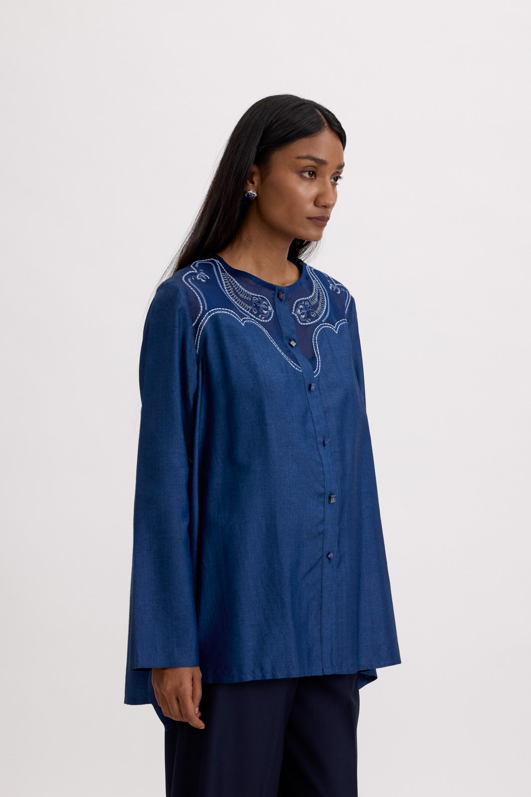 LAZULI BLOUSE - MIDNIGHT BLUE