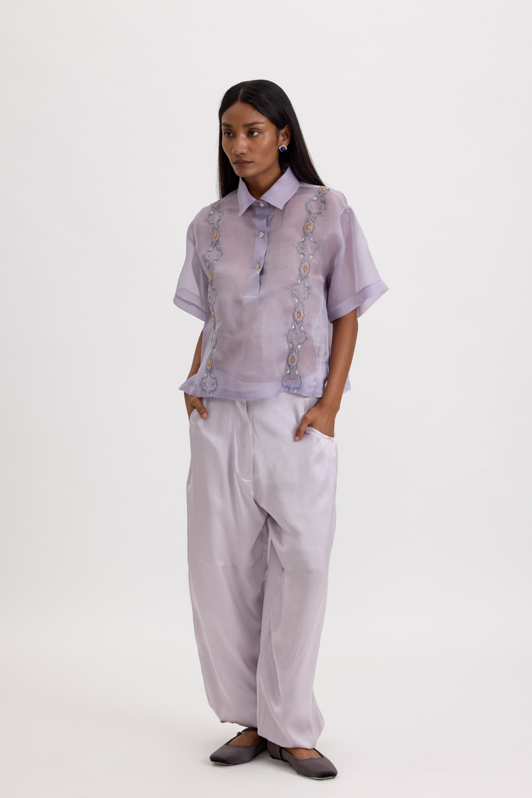 BOXY ORGANZA SHIRT