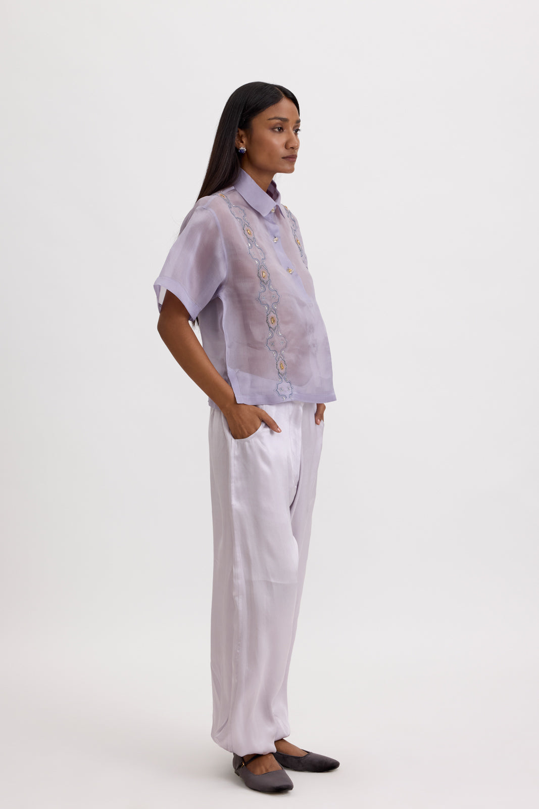 BOXY ORGANZA SHIRT
