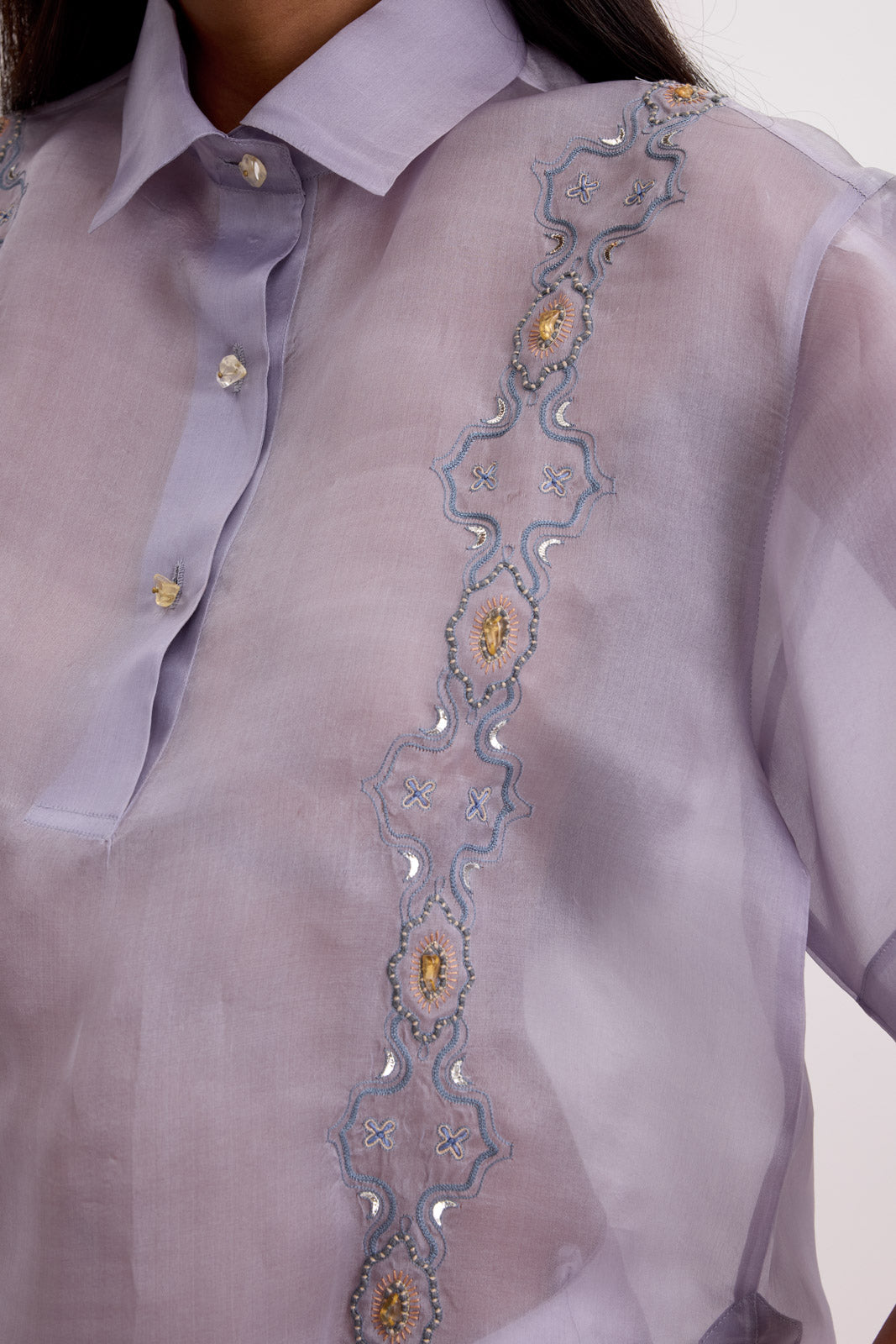 BOXY ORGANZA SHIRT
