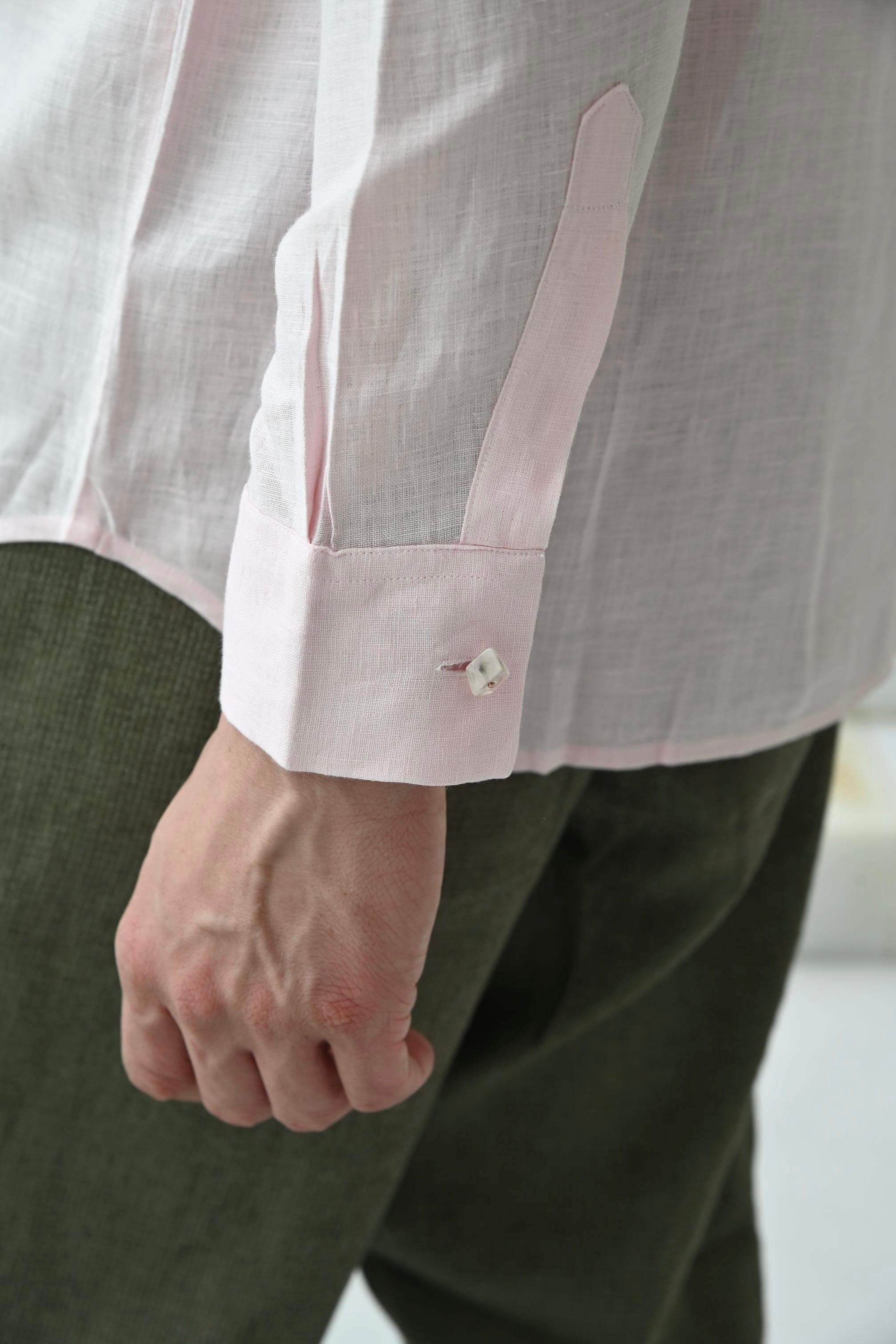 CLASSIC LINEN SHIRT - ROSE PINK
