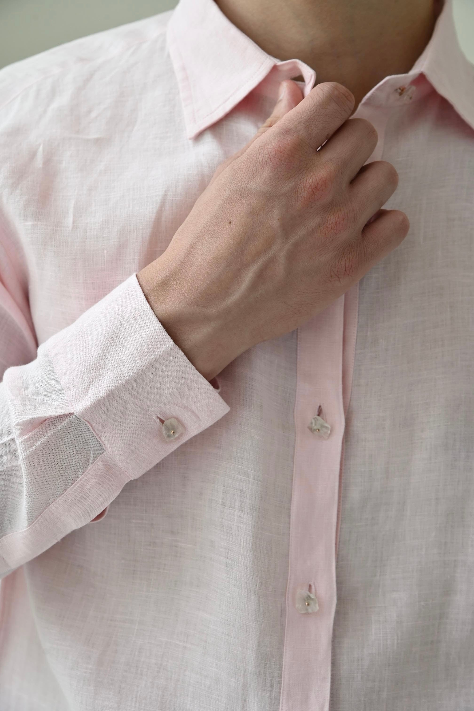 CLASSIC LINEN SHIRT - ROSE PINK
