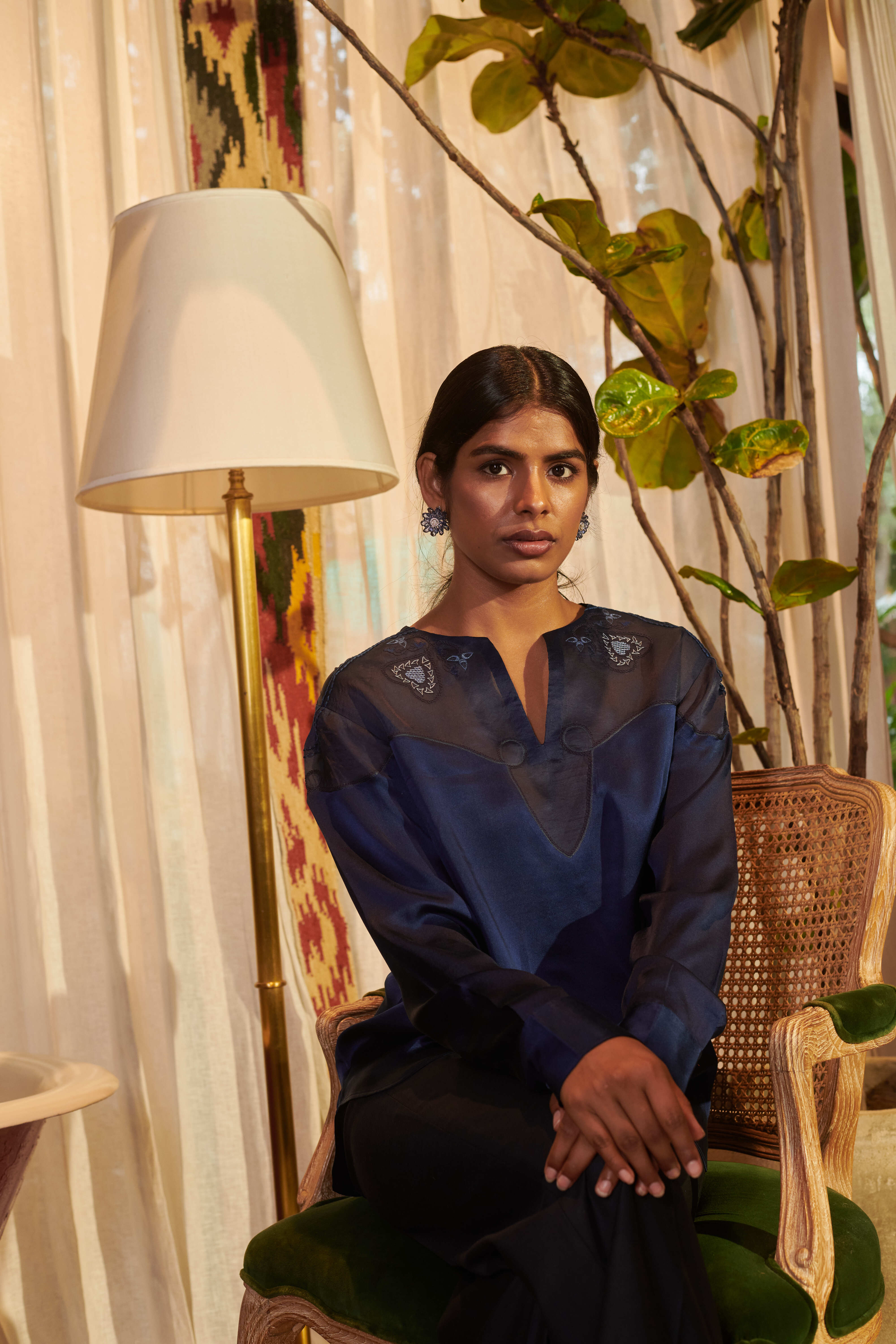 MIDNIGHT BLUE BLOUSE