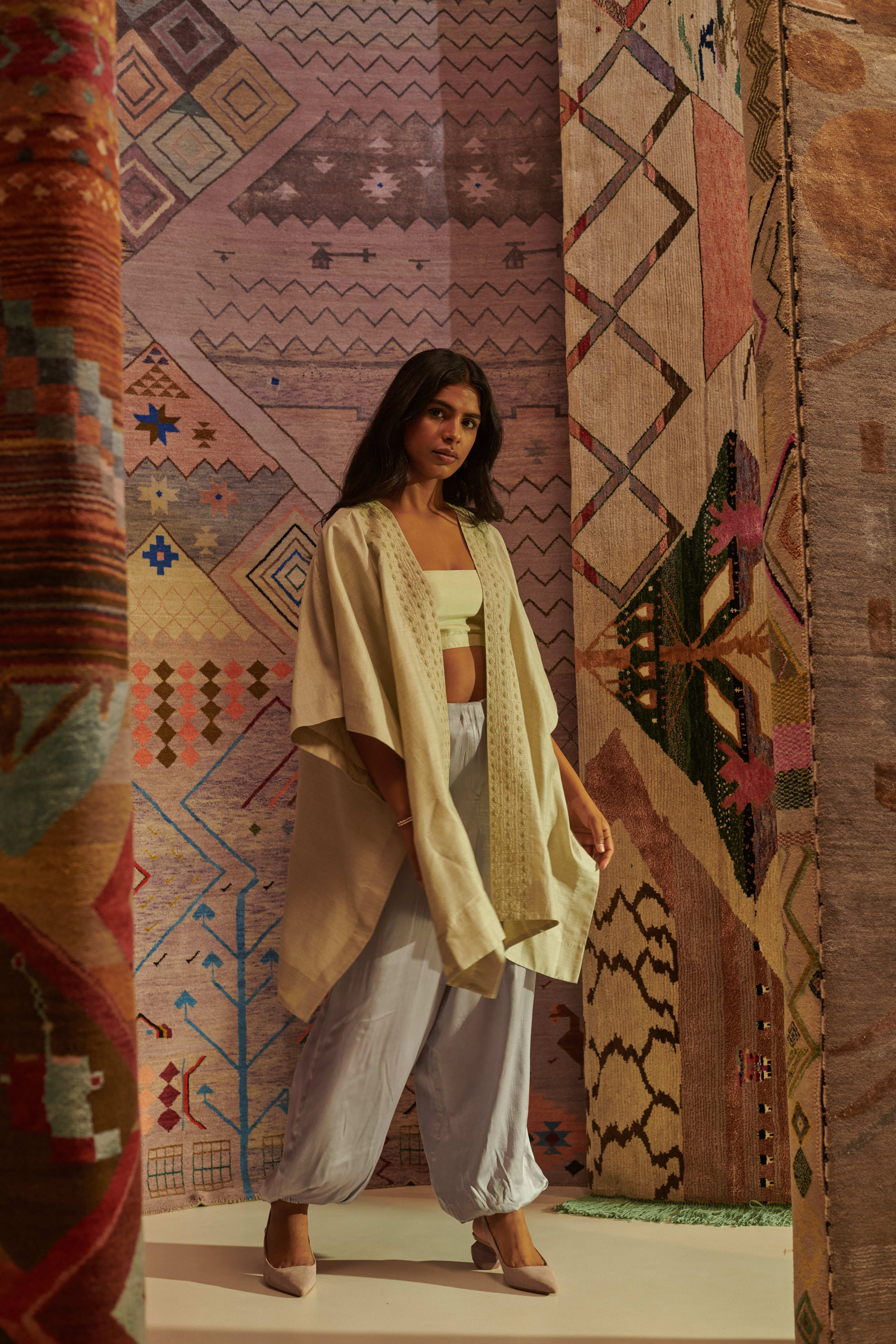 SAGE KAFTAN SET