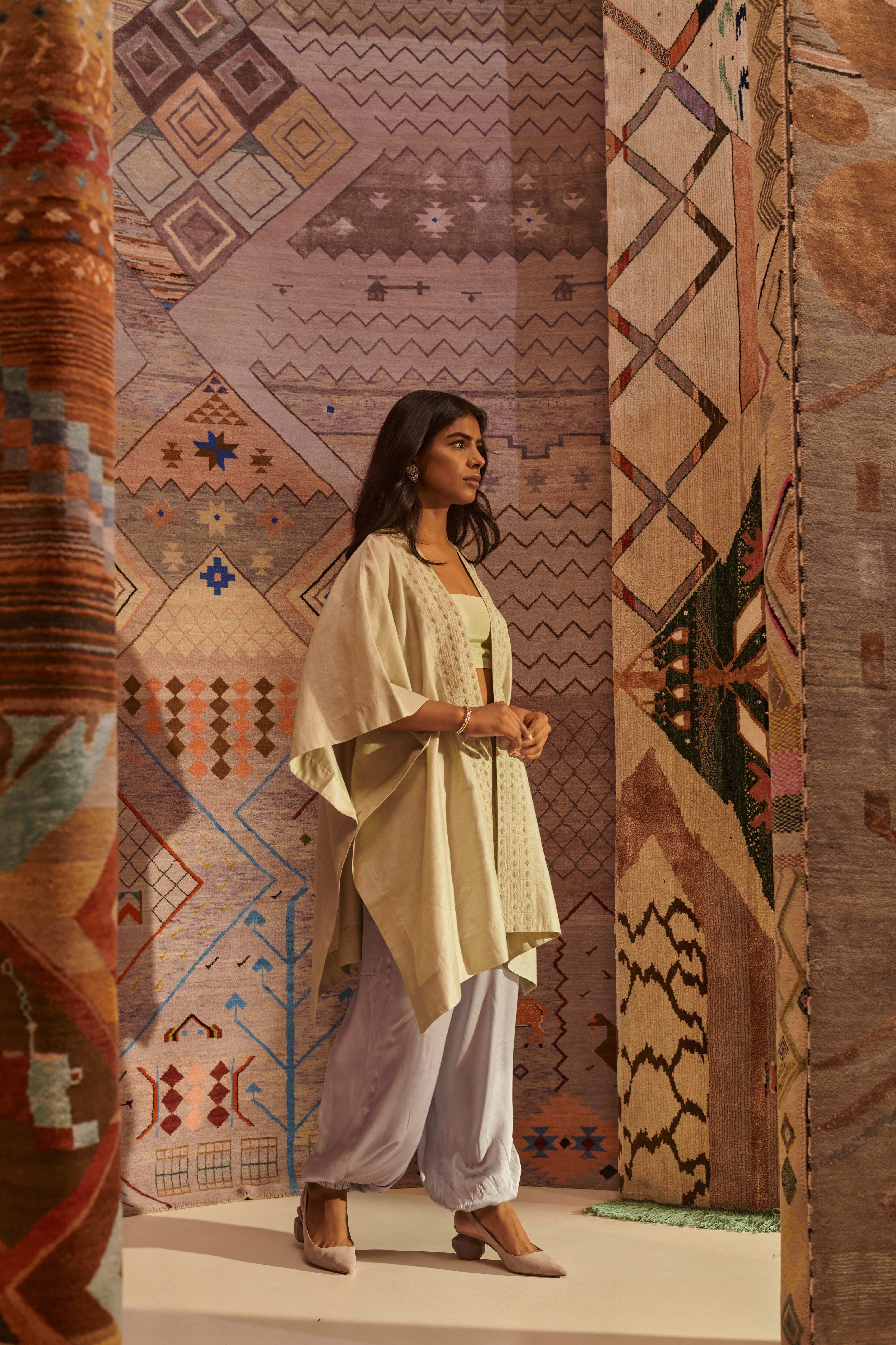 SAGE KAFTAN SET