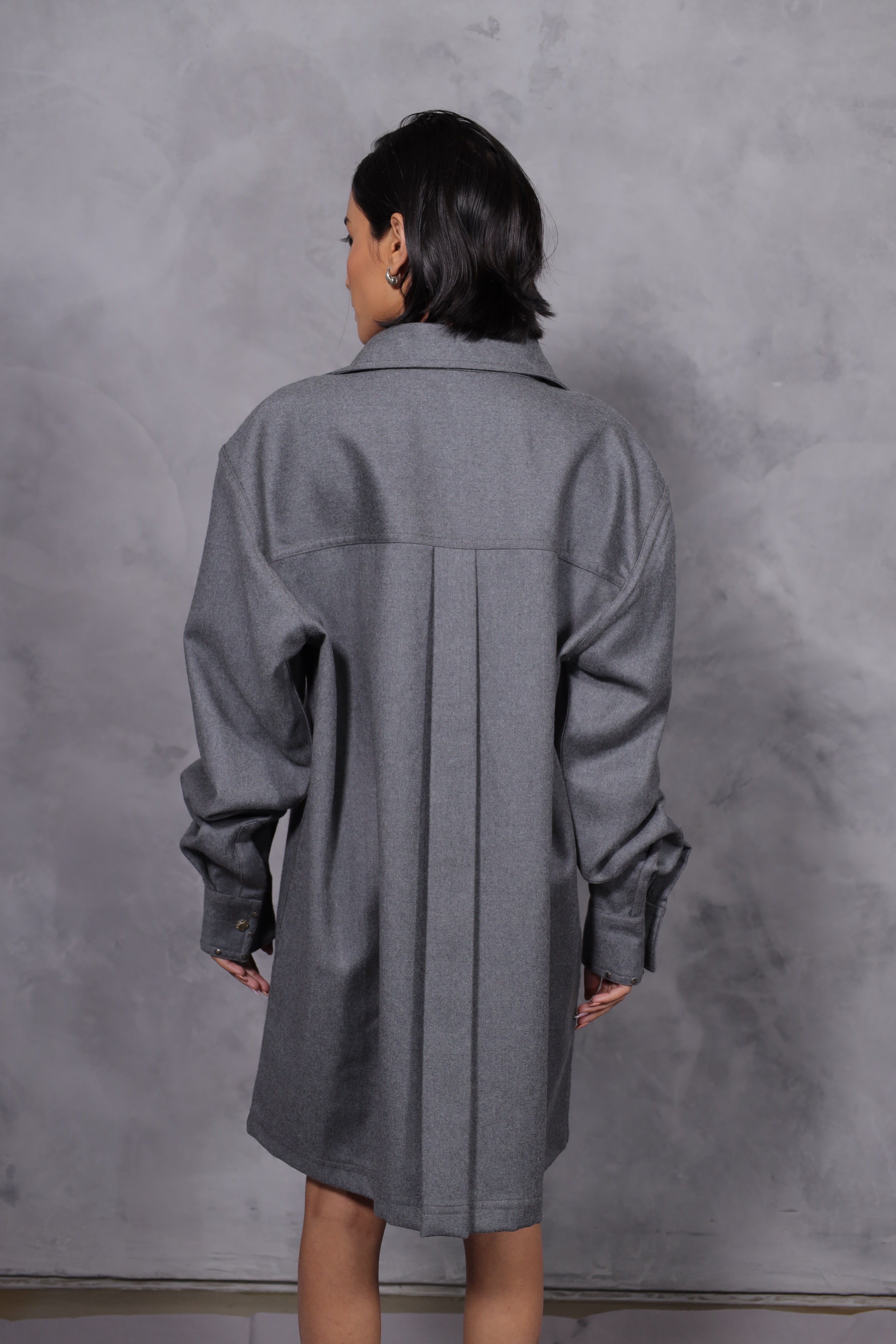 WOOL SHIRT - ASH (UNISEX)