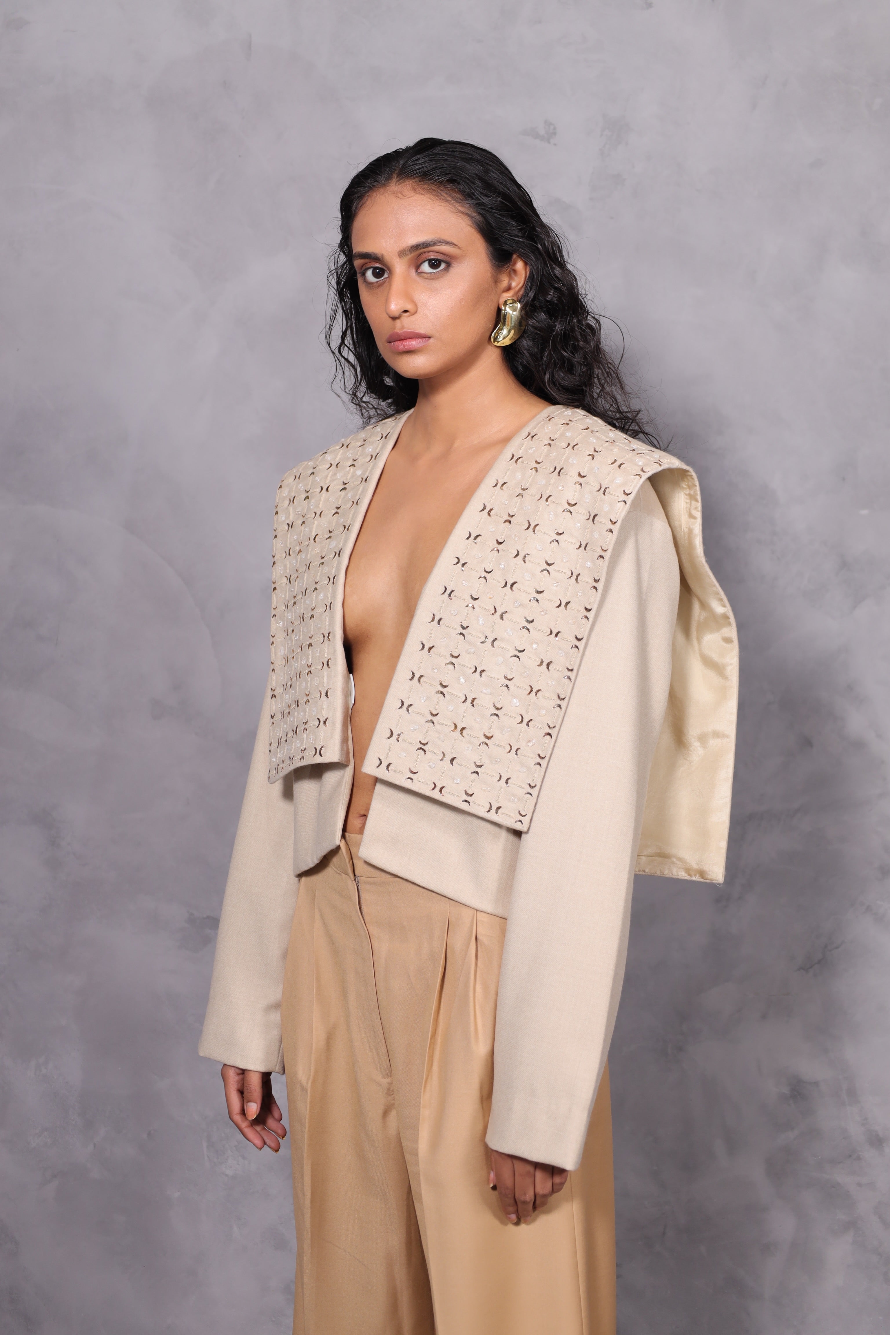 VICTORY WOOL JACKET - CREAM