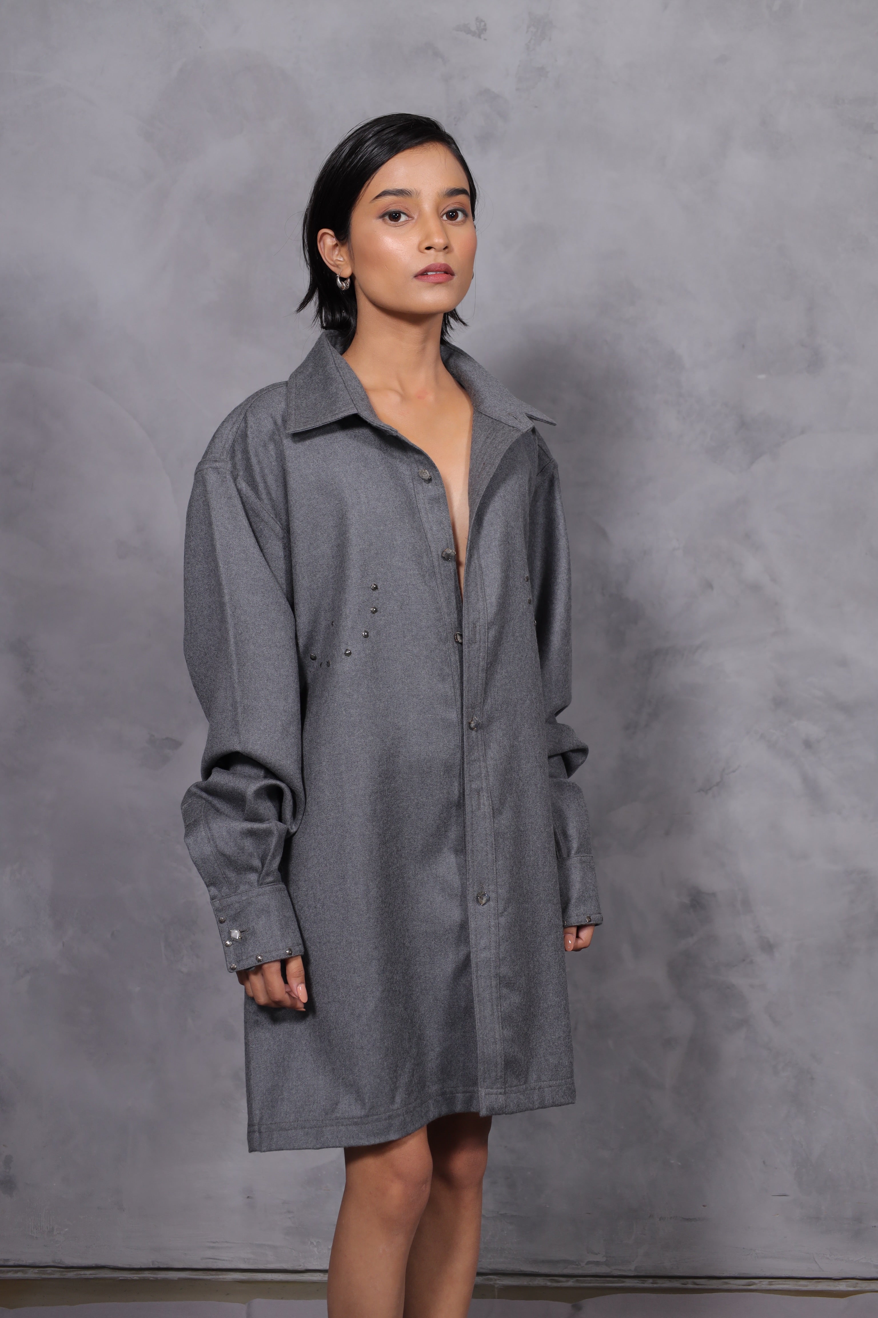 WOOL SHIRT - ASH (UNISEX)