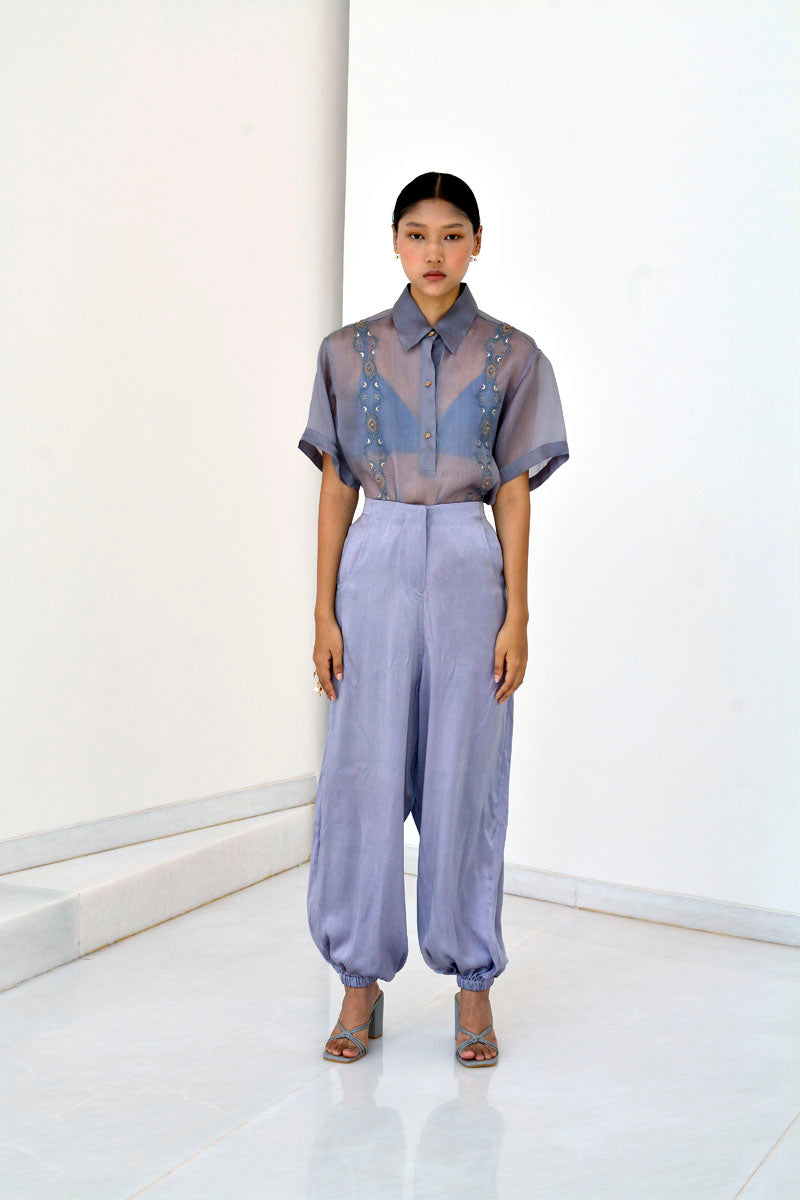 LOUNGE PANTS - PEIGON BLUE