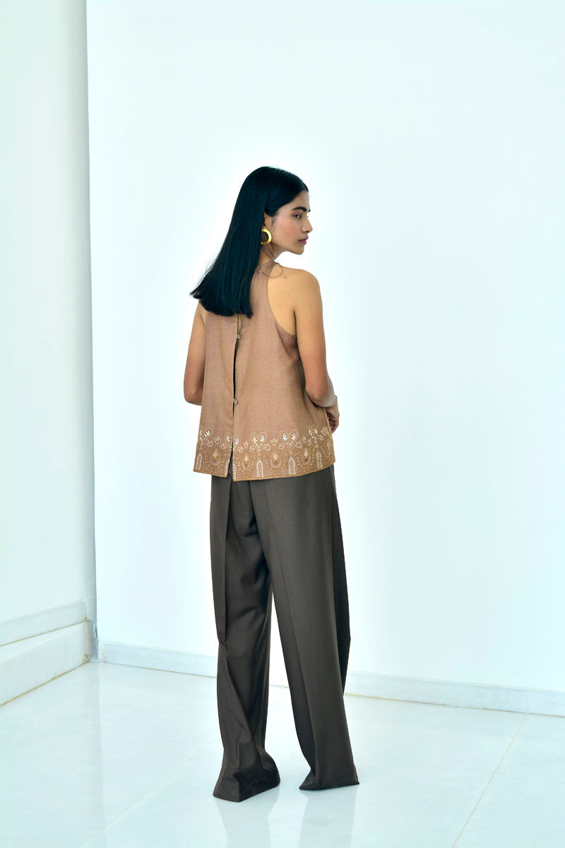 RACER TOP - TRUE BROWN