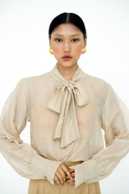 BOW TIE BLOUSE
