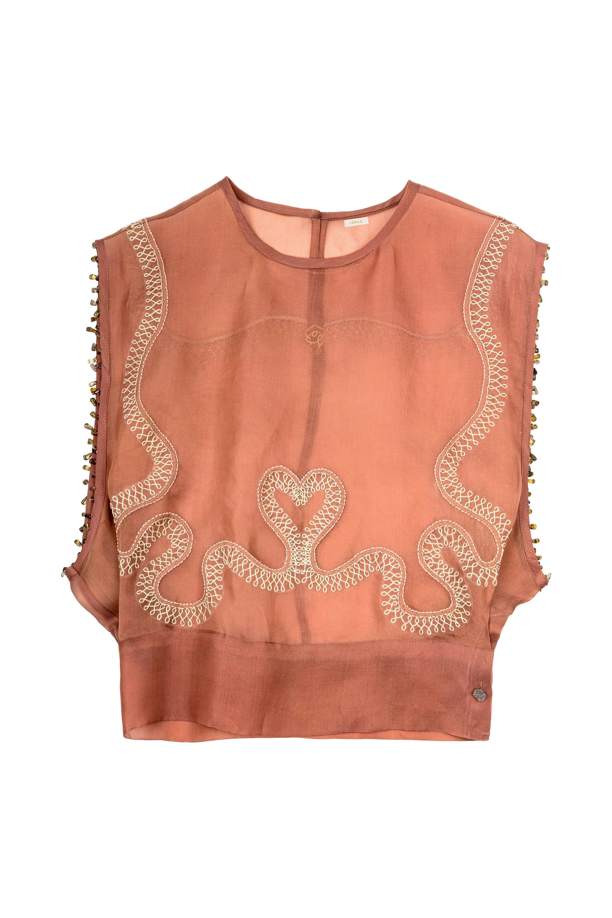 XXL OVER-LAYER TOP - TRUE BROWN