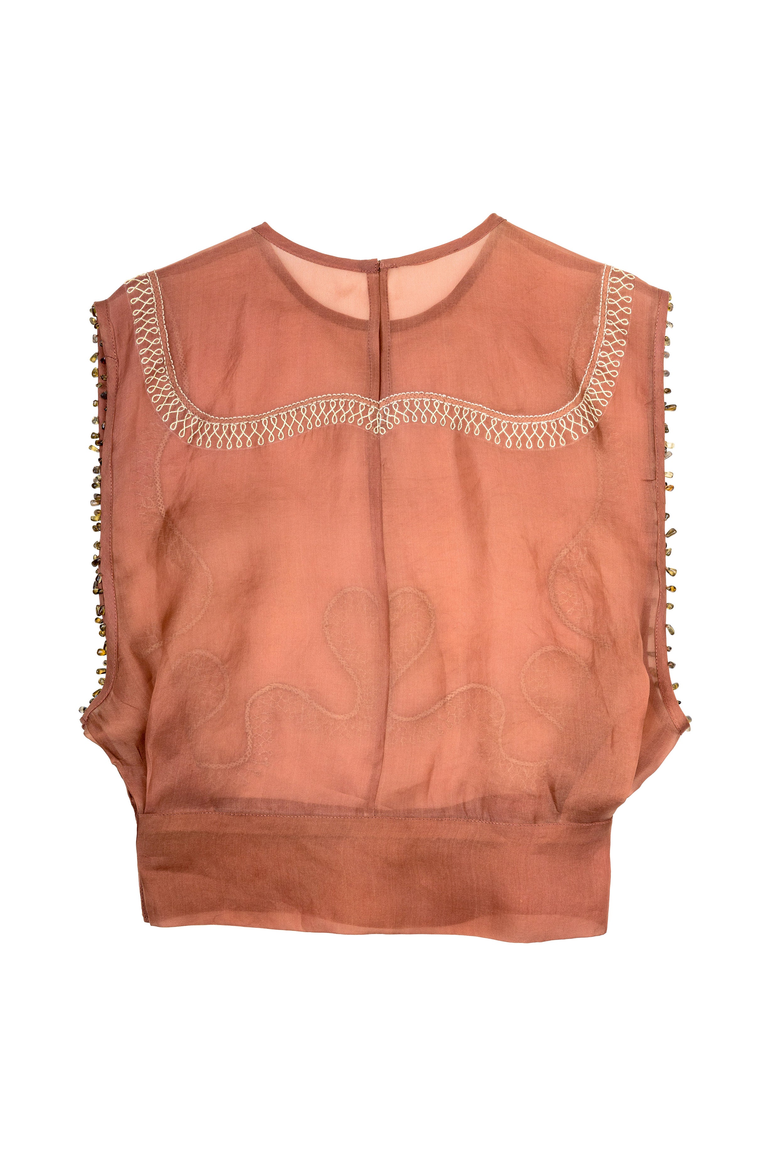 XXL OVER-LAYER TOP - TRUE BROWN