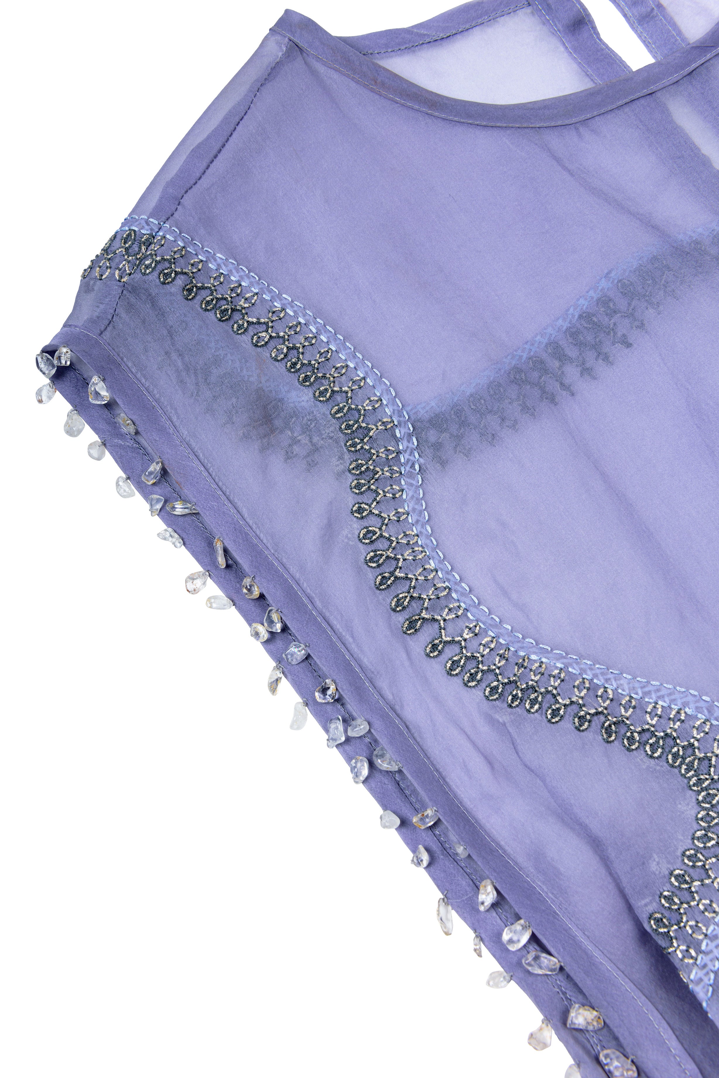 XXL OVER-LAYER TOP - PIGEON BLUE