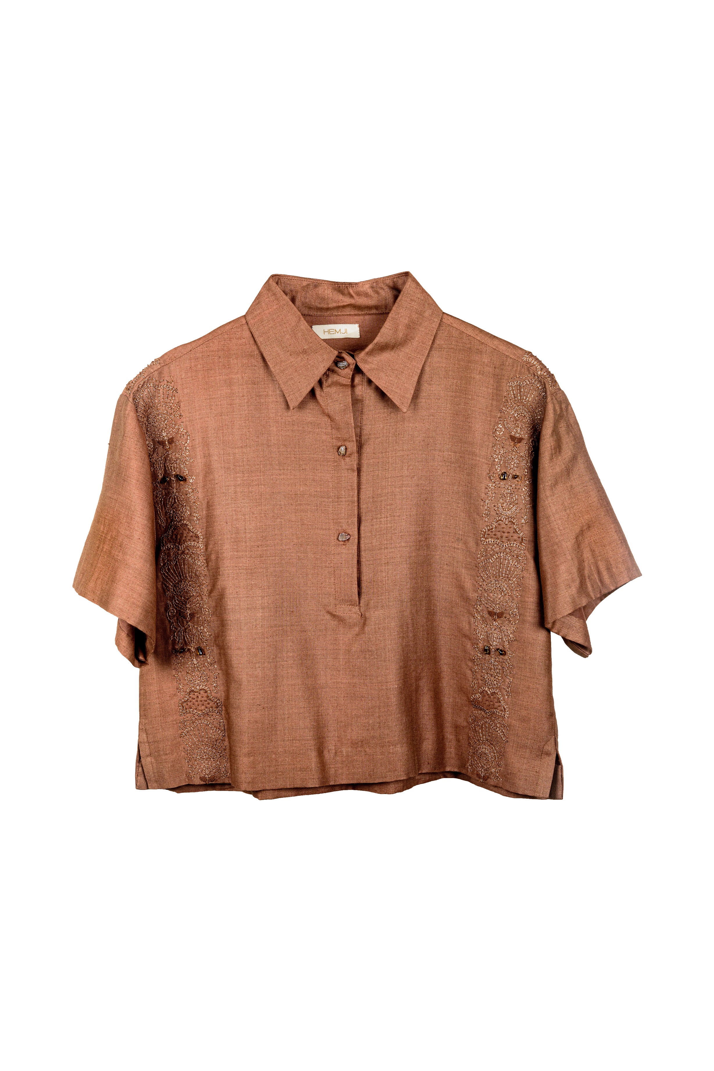 BOXY CROPPED SHIRT