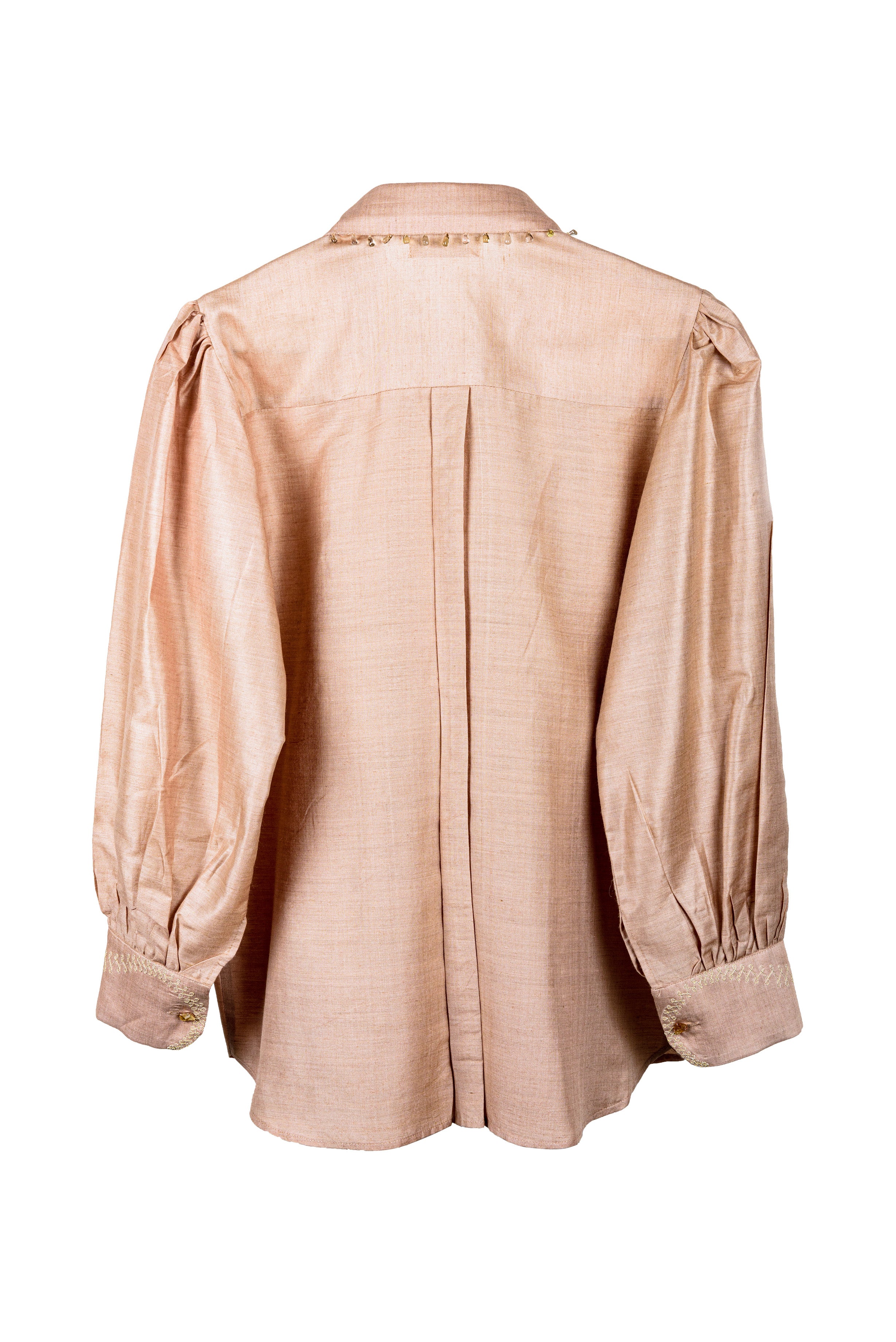 CLASSIC PLEATED SHIRT - CREAM