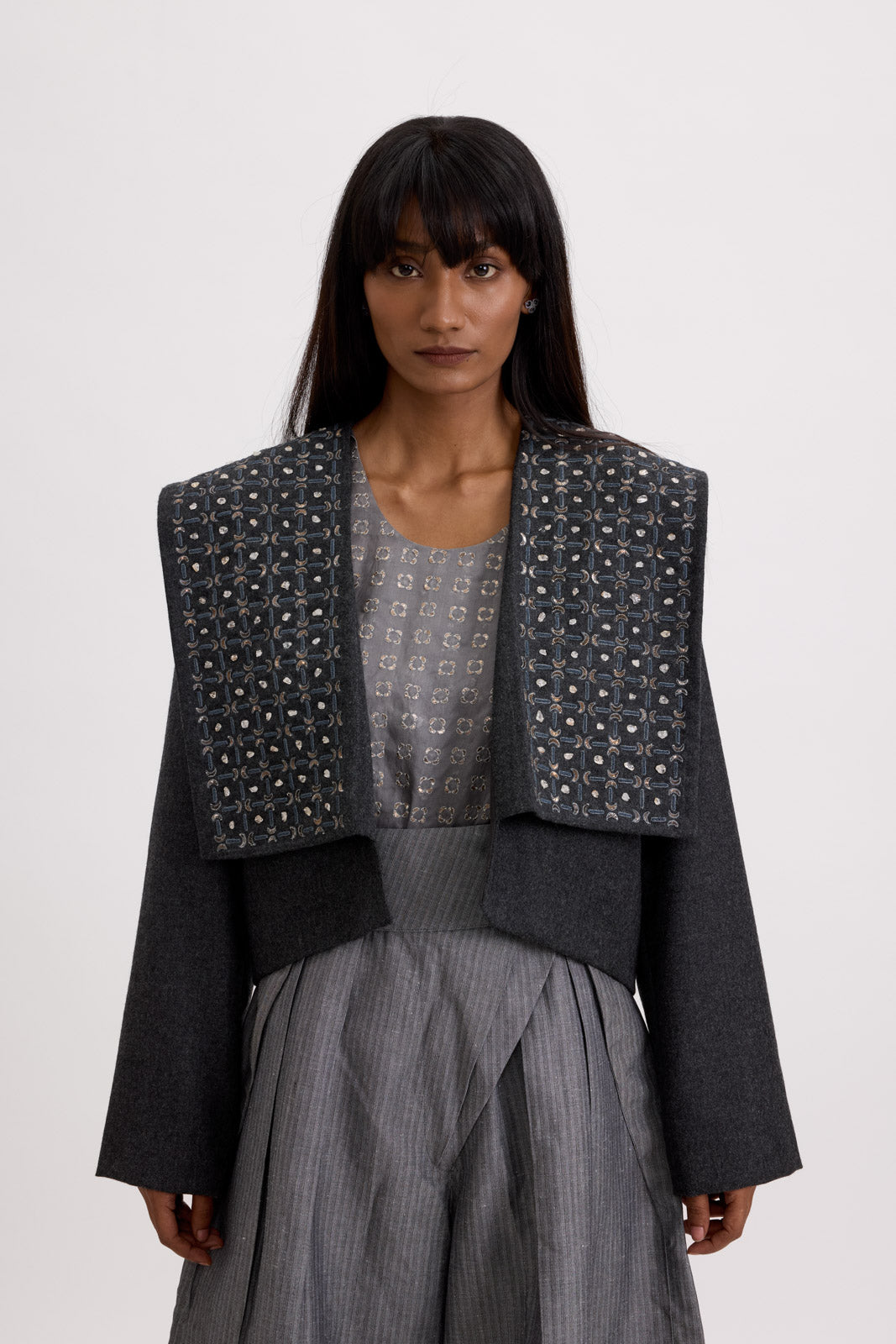 VICTORY WOOL JACKET - ASH