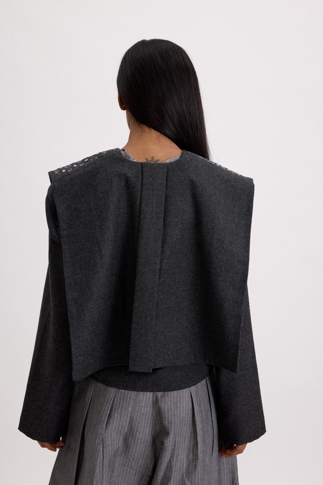 VICTORY WOOL JACKET - ASH