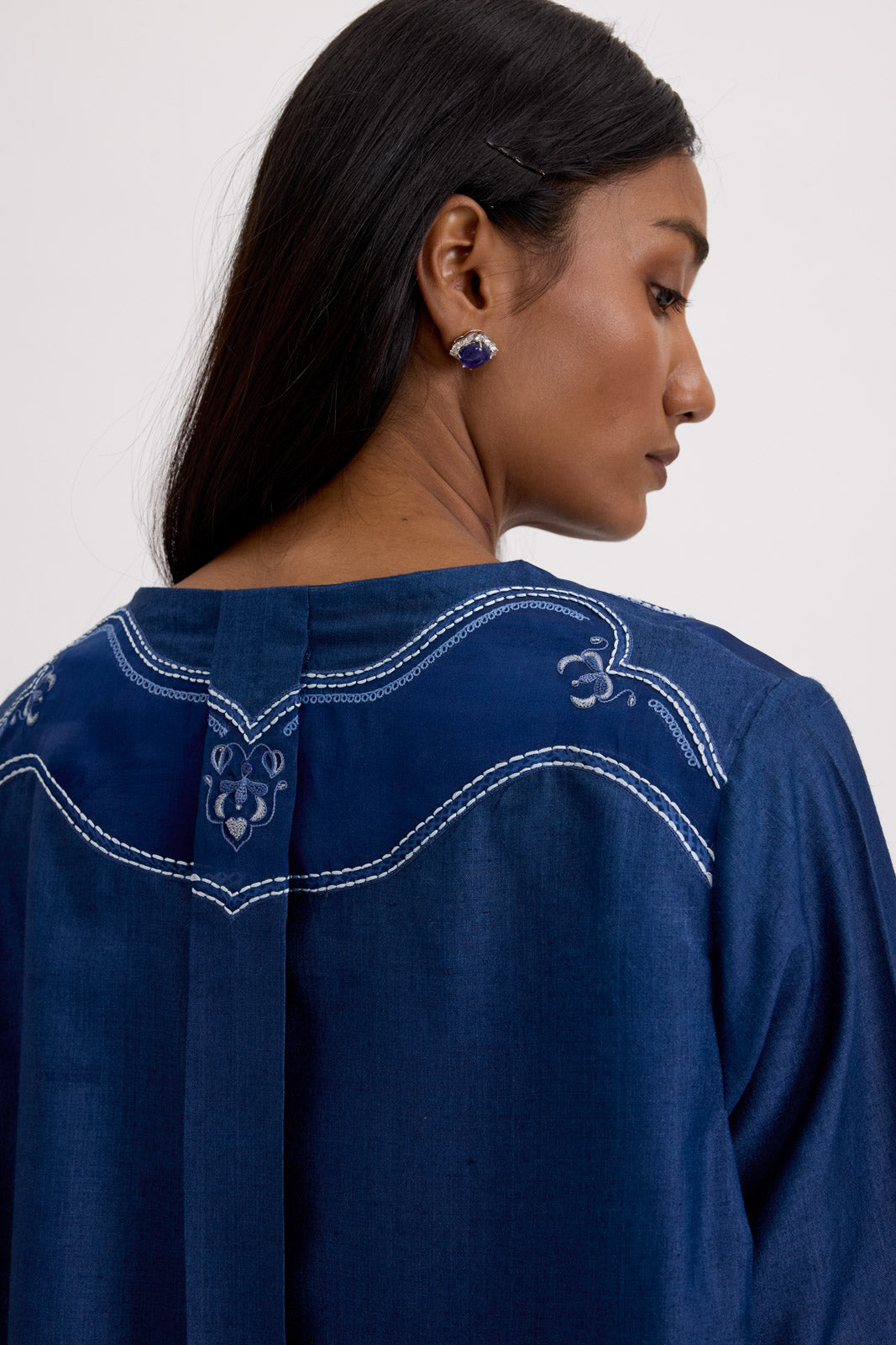 LAZULI BLOUSE - MIDNIGHT BLUE