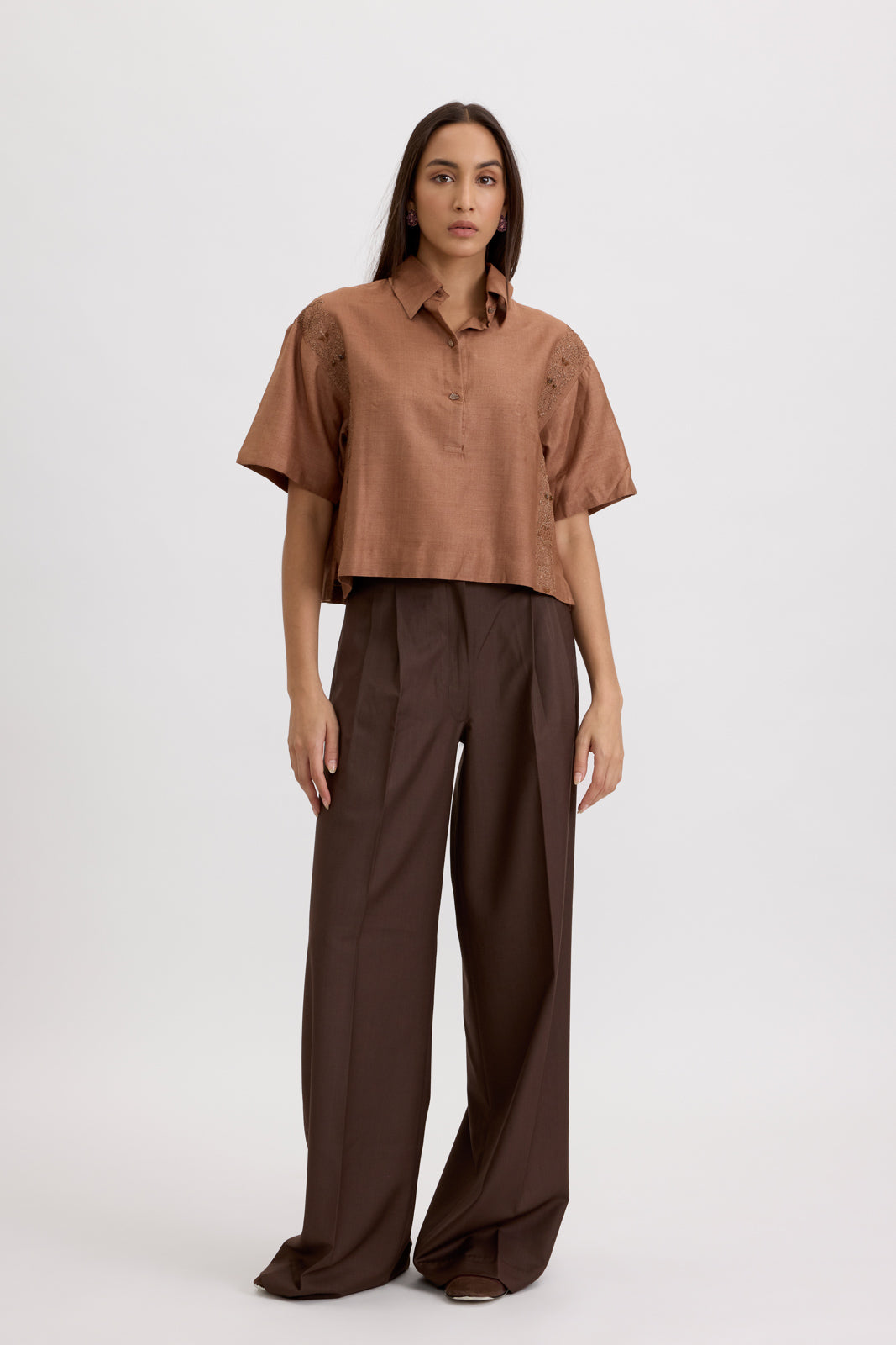 SUIT TROUSER - TRUE BROWN