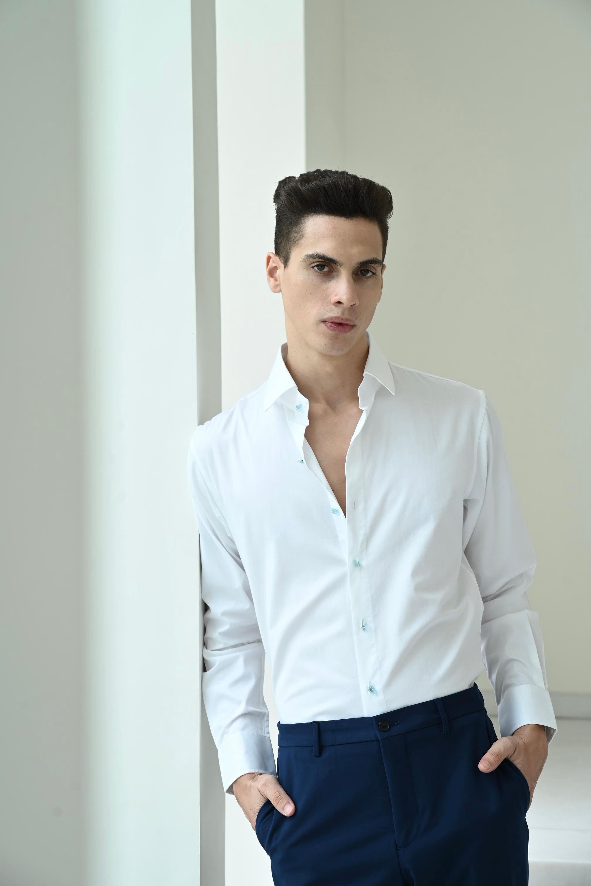 CLASSIC COTTON SHIRT - WHITE
