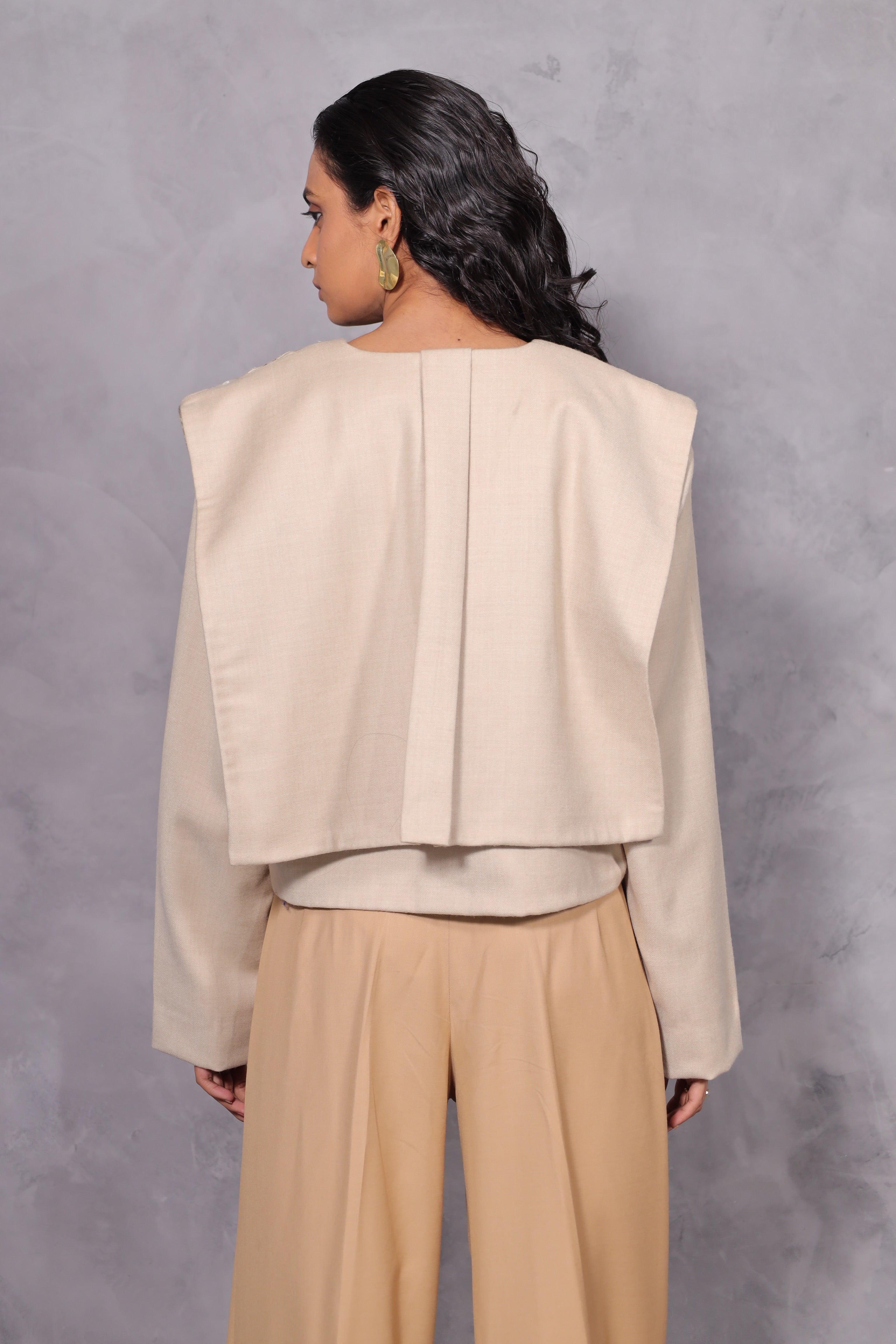 VICTORY WOOL JACKET - CREAM