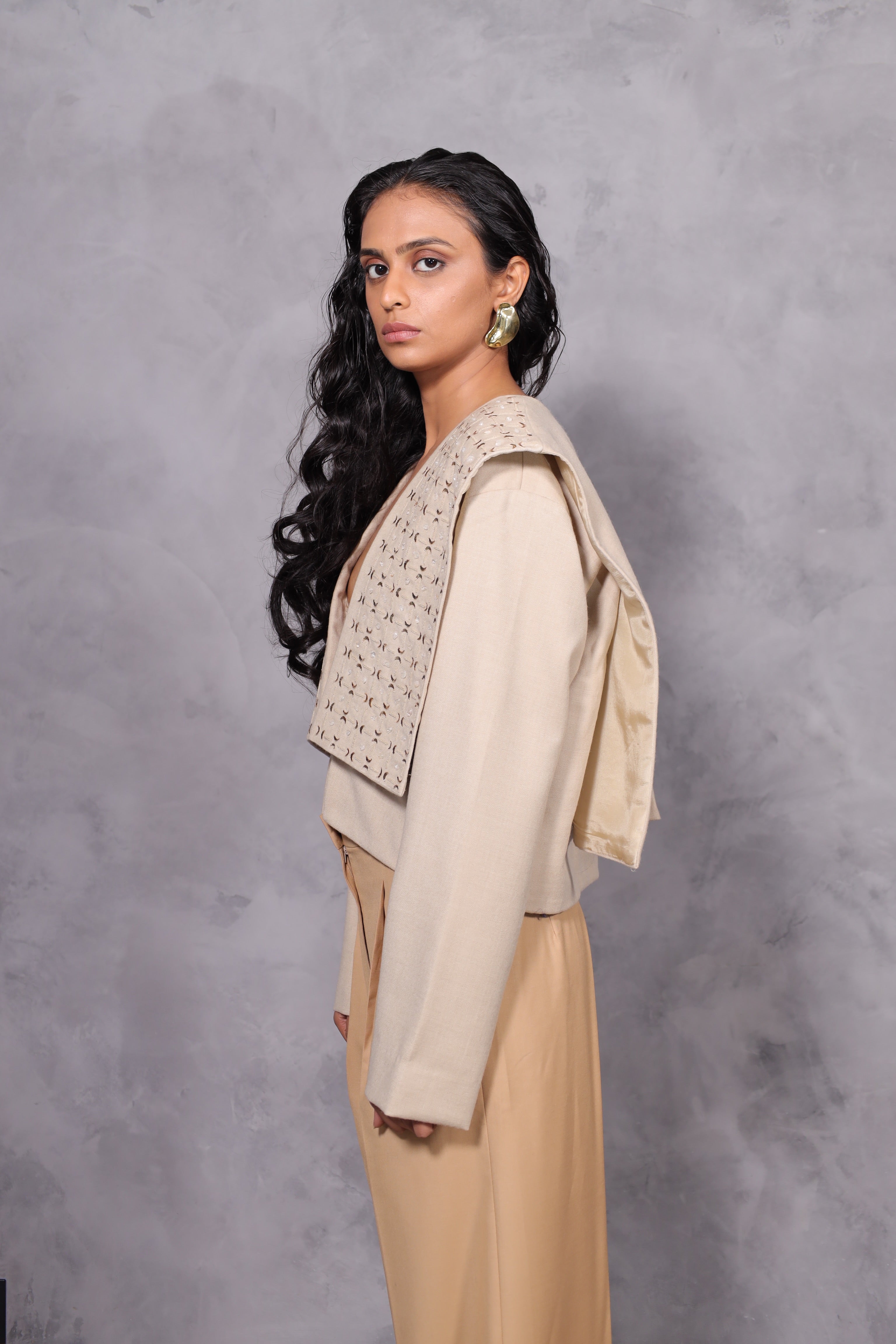 VICTORY WOOL JACKET - CREAM