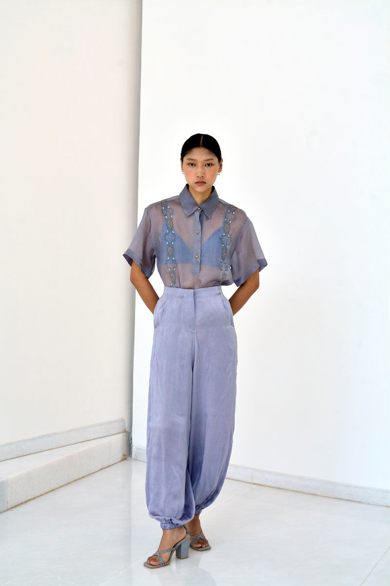 LOUNGE PANTS - PEIGON BLUE