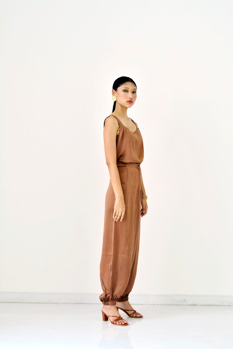 LOUNGE TOP - TRUE BROWN