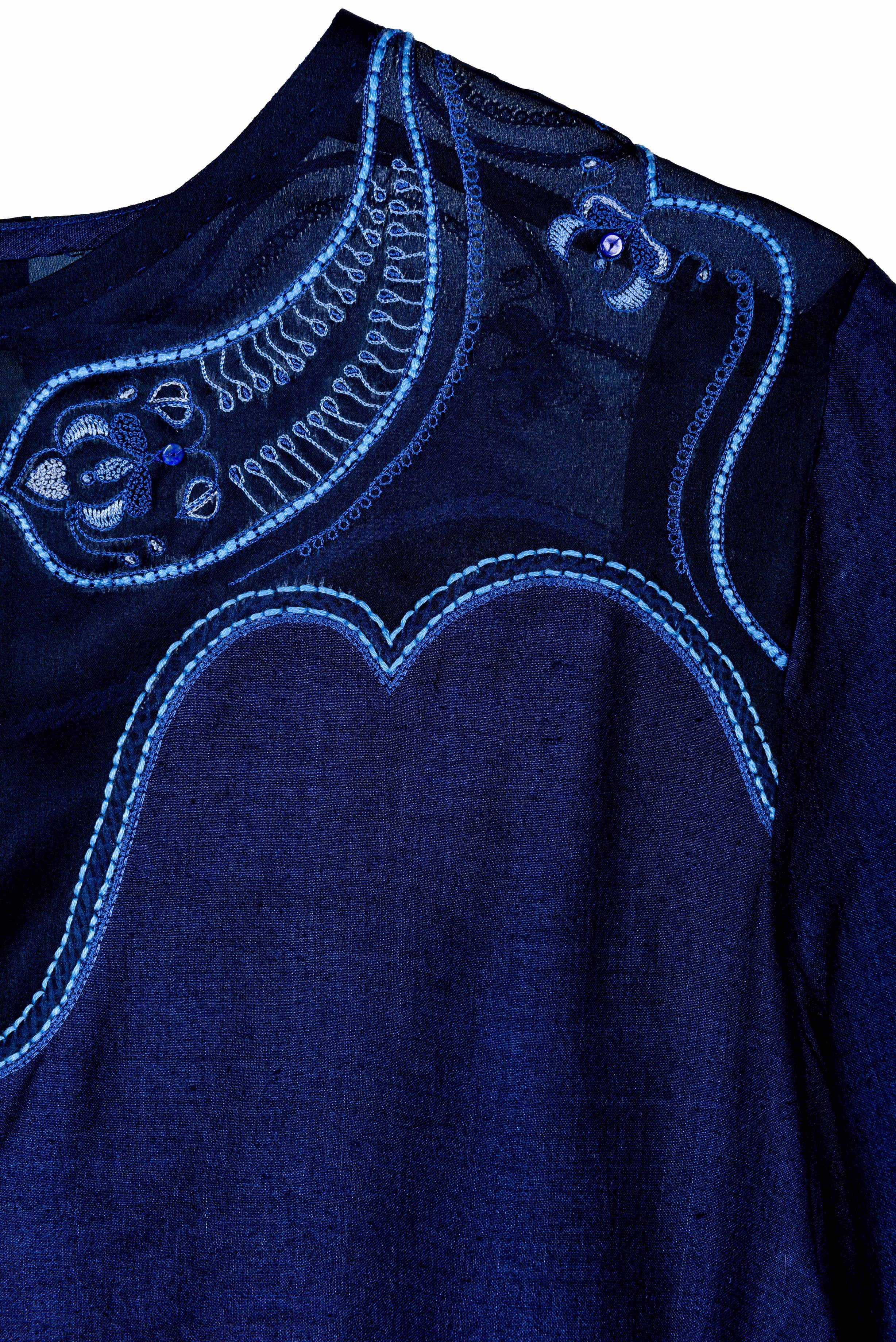 LAZULI BLOUSE - MIDNIGHT BLUE